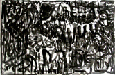 Automatistic ink drawing