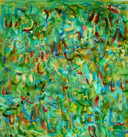 Fireflies in Green Midwestern Grass