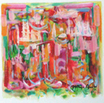 a past time, oil on paper